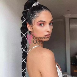 Accesoriu pentru decor par PRL15 Argintiu cu strasuri 95cm